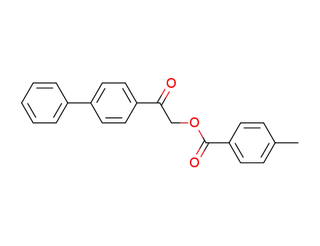 Molecular Structure of 4347-74-4 ([2-oxo-2-(4-phenylphenyl)ethyl] 4-methylbenzoate)