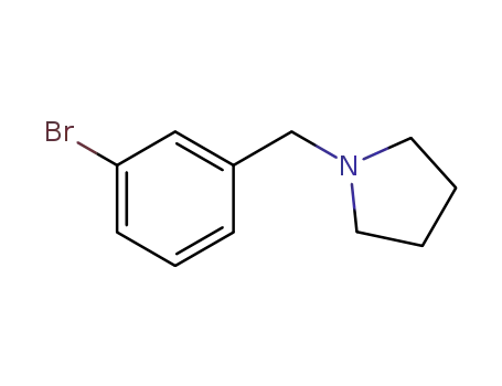 Molecular Structure of 168820-15-3 (1-(3-BROMOBENZYL)PYRROLIDINE)