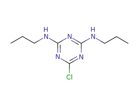 Molecular Structure of 3071-66-7 (1,3,5-Triazine-2,4-diamine,6-chloro-N2,N4-dipropyl-)