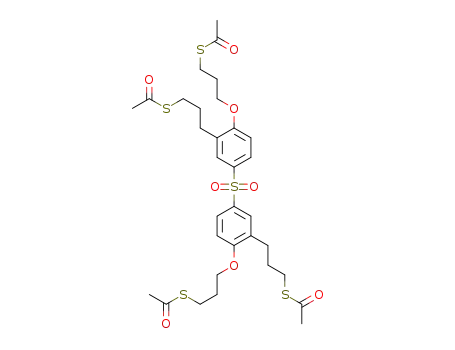 Molecular Structure of 1636900-13-4 (C<sub>32</sub>H<sub>42</sub>O<sub>8</sub>S<sub>5</sub>)