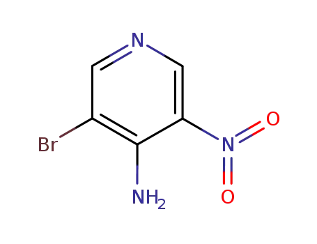 Molecular Structure of 89284-05-9 (4-Amino-3-bromo-5-nitropyridine)