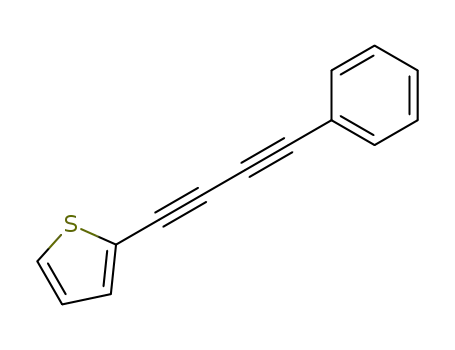 Molecular Structure of 77093-14-2 (Thiophene, 2-(4-phenyl-1,3-butadiynyl)-)