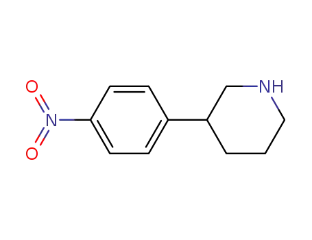 Molecular Structure of 19733-55-2 (3-(4-nitrophenyl)piperidine)