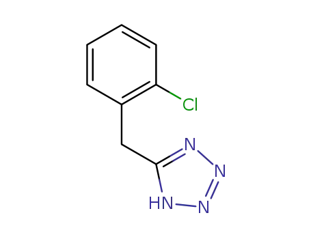 Molecular Structure of 885278-31-9 (5-(2-CHLORO-BENZYL)-2H-TETRAZOLE)