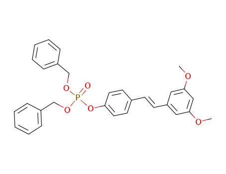 (E)-dibenzyl 4-(3,5-dimethoxystyryl)phenyl phosphate