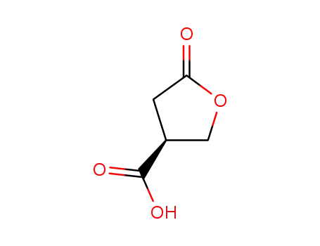Molecular Structure of 4694-66-0 (3-Furancarboxylic acid, tetrahydro-5-oxo-, (3S)-)