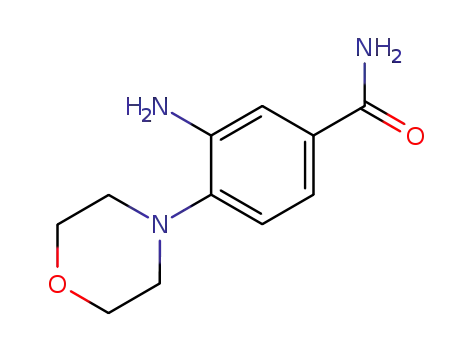 Molecular Structure of 31642-90-7 (3-AMINO-4-MORPHOLIN-4-YL-BENZAMIDE)