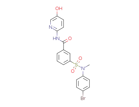 3-(N-(4-bromophenyl)-N-methylsulfamoyl)-N-(5-hydroxypyridin-2-yl)benzamide