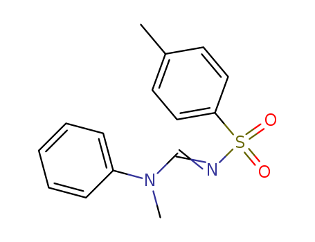 Molecular Structure of 13707-50-1 (Benzenesulfonamide, 4-methyl-N-[(methylphenylamino)methylene]-)