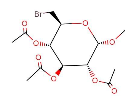 Molecular Structure of 7404-32-2 (METHYL-2,3,4-TRI-O-ACETYL-6-BROMO-6-DEOXY-ALPHA-D-GLUCOPYRANOSIDE)