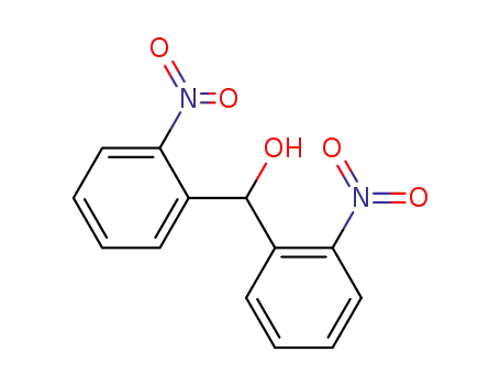 Molecular Structure of 36661-36-6 (Benzenemethanol, 2-nitro-a-(2-nitrophenyl)-)