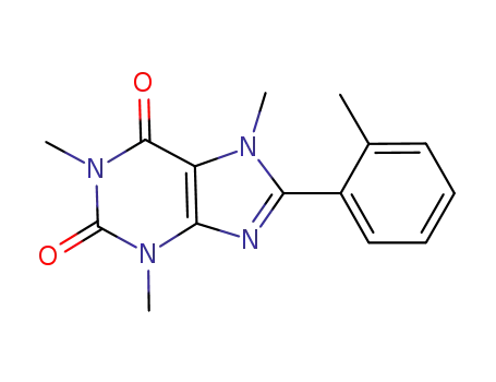 Molecular Structure of 1137486-72-6 (1,3,7-trimethyl-8-(o-tolyl)-xanthine)