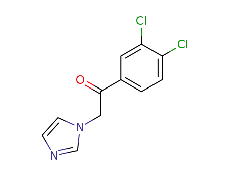 Molecular Structure of 37906-39-1 (1-(3,4-DICHLOROPHENYL)-2-(1H-IMIDAZOL-1-YL)ETHANONE)