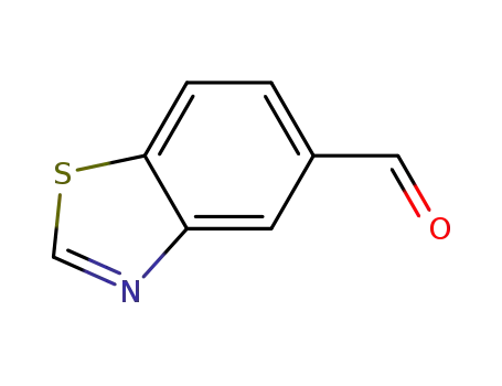 Molecular Structure of 394223-38-2 (5-Benzothiazolecarboxaldehyde(9CI))