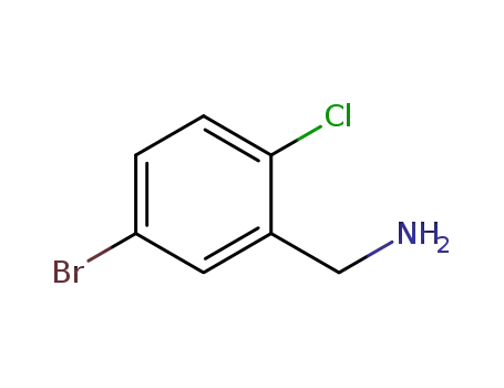 Molecular Structure of 1096296-85-3 (5-Bromo-2-chlorobenzyl amine)