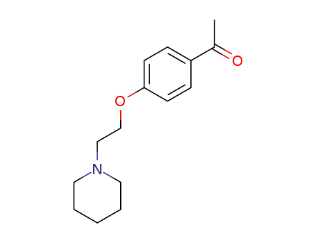 Molecular Structure of 2079-51-8 (1-{4-[2-(piperidin-1-yl)ethoxy]phenyl}ethanone)