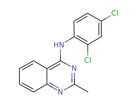 Molecular Structure of 1177248-91-7 (N-(2,4-dichlorophenyl)-2-methylquinazolin-4-amine)