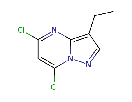 Pyrazolo[1,5-a]pyrimidine,5,7-dichloro-3-ethyl-(779353-64-9)