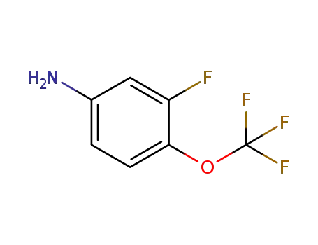 Molecular Structure of 1017779-69-9 (3-FLUORO-4-(TRIFLUOROMETHOXY)ANILINE)