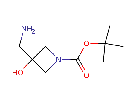 Molecular Structure of 1008526-71-3 (1-Boc-3-hydroxy-3-(aminomethyl)azetidine)