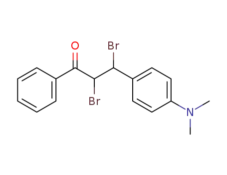 Molecular Structure of 19739-12-9 (1-Propanone, 2,3-dibromo-3-[4-(dimethylamino)phenyl]-1-phenyl-)