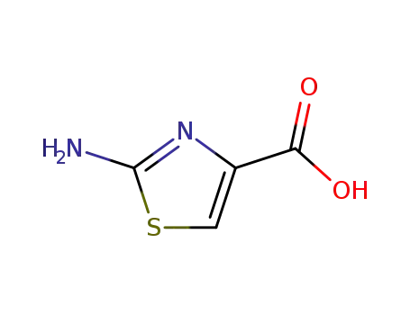 Molecular Structure of 40283-41-8 (2-Aminothiazole-4-carboxylic acid)