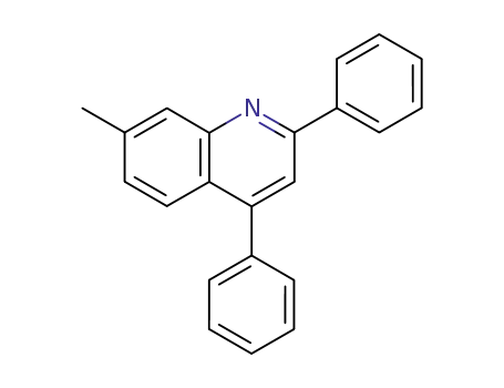 Molecular Structure of 87797-61-3 (Quinoline, 7-methyl-2,4-diphenyl-)