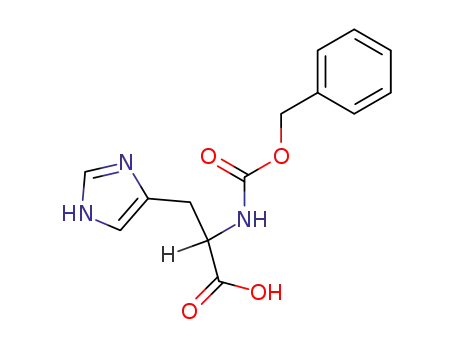 Molecular Structure of 19728-57-5 (N-CBZ-DL-HISTIDINE)