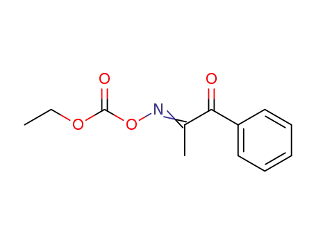 Molecular Structure of 65894-76-0 (1-Phenyl-1,2-propanedione-2-(O-ethoxycarboxy)oxime)