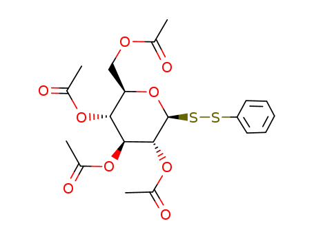 .beta.-D-Glucopyranose, 1-deoxy-1- (phenyldithio)-, tetraacetate cas  6612-79-9