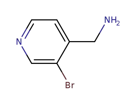 Molecular Structure of 887581-41-1 ((3-bromopyridin-4-yl)methanamine)