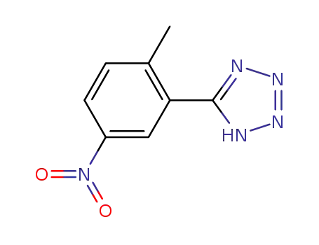 Molecular Structure of 1203801-06-2 (5-(2-Methyl-5-nitrophenyl)-2H-tetrazole)