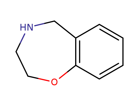 Molecular Structure of 17775-01-8 (2,3,4,5-Tetrahydrobenzo[f][1,4]oxazepine)