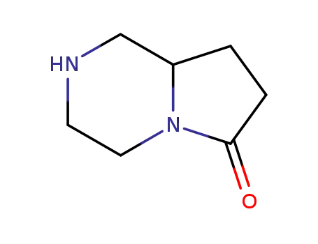 Molecular Structure of 117810-52-3 (HEXAHYDRO-PYRROLO[1,2-A]PYRAZIN-6-ONE)