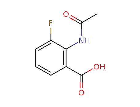 Molecular Structure of 550346-18-4 (2-Acetamido-3-fluorobenzoic acid)