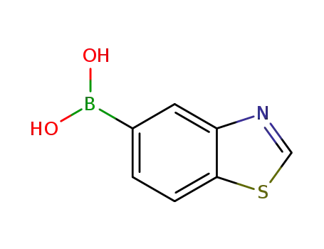 Molecular Structure of 1107627-20-2 (Boronicacid,B-5-benzothiazolyl-)