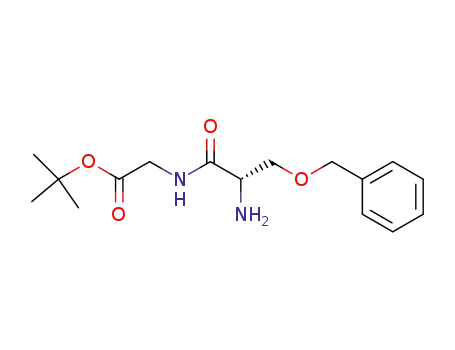 Molecular Structure of 3909-25-9 (Glycine, N-[O-(phenylmethyl)-L-seryl]-, 1,1-dimethylethyl ester)