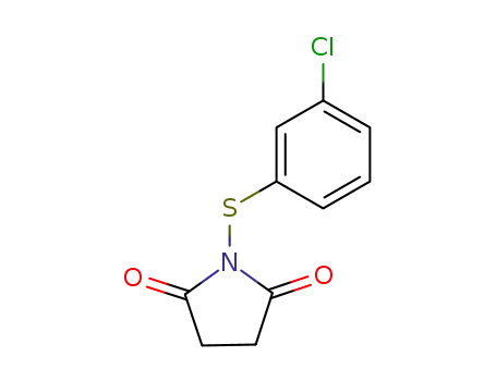 Molecular Structure of 103027-69-6 (2,5-Pyrrolidinedione, 1-[(3-chlorophenyl)thio]-)