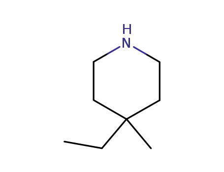 Molecular Structure of 4045-31-2 (4-Ethyl-4-methylpiperidine)