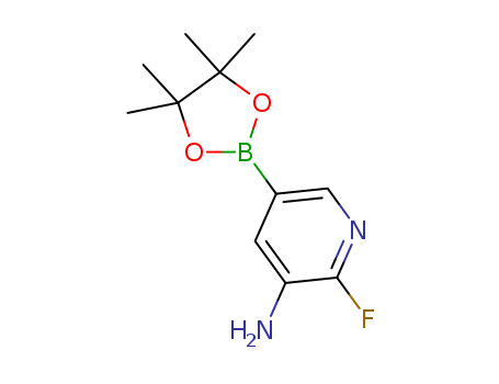 2-fluoro-5-(4,4,5,5-tetraMethyl-1,3,2-dioxaborolan-2-yl)pyridin-3-aMine(1257554-30-5)