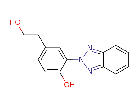 Molecular Structure of 96549-95-0 (Benzeneethanol, 3-(2H-benzotriazol-2-yl)-4-hydroxy-)