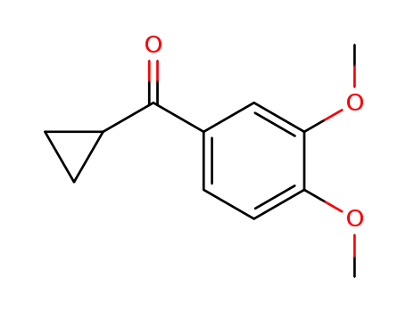 Molecular Structure of 92847-88-6 (cyclopropyl(3,4-dimethoxyphenyl)methanone)