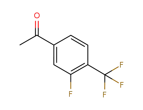Molecular Structure of 237761-81-8 (3'-Fluoro-4'-(trifluoromethyl)acetophenone)