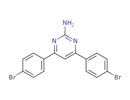 Molecular Structure of 1226780-87-5 (2-amino-4-(4-bromophenyl)-6-(4-bromophenyl)pyrimidine)