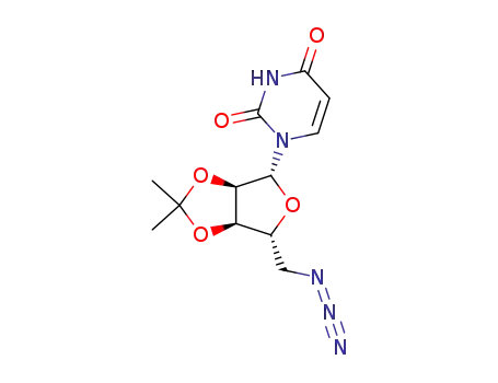 Molecular Structure of 15083-05-3 (Uridine, 5'-azido-5'-deoxy-2',3'-O-(1-methylethylidene)-)