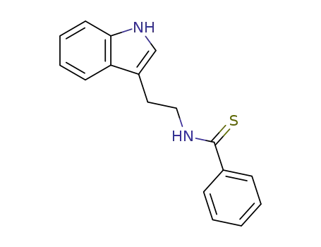 Molecular Structure of 10022-75-0 (N-[2-(1H-indol-3-yl)ethyl]benzenecarbothioamide)