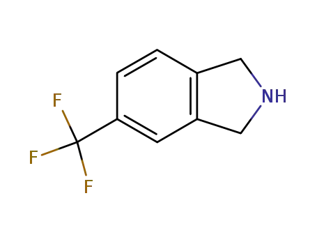 Molecular Structure of 342638-03-3 (5-(TRIFLUOROMETHYL)ISOINDOLINE)