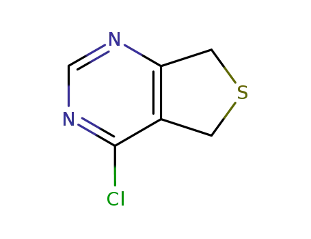 Molecular Structure of 53826-89-4 (4-chloro-5,7-dihydrothieno[3,4-d]pyrimidine)