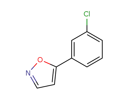 Molecular Structure of 7064-34-8 (5-(3-Chlorophenyl)isoxazole)