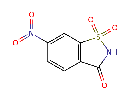 Molecular Structure of 22952-24-5 (6-Nitro-1,2-benzisothiazolin-3-one 1,1-dioxide)